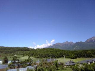 私がとても落ち着く色彩のバランスです。屋上にて。